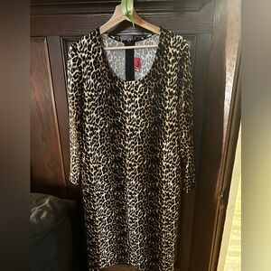 Vixen by Micheline Pitt Leopard Troublemaker dress 2x
